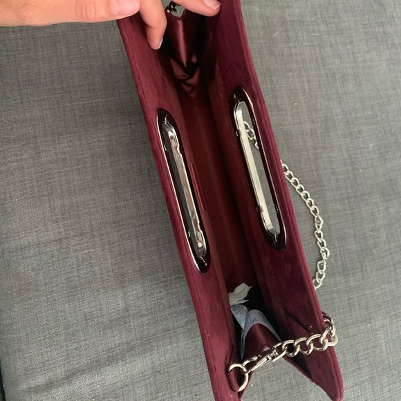 Wine/Burgundy Flats with Removable Strap - Picture 2 of 2